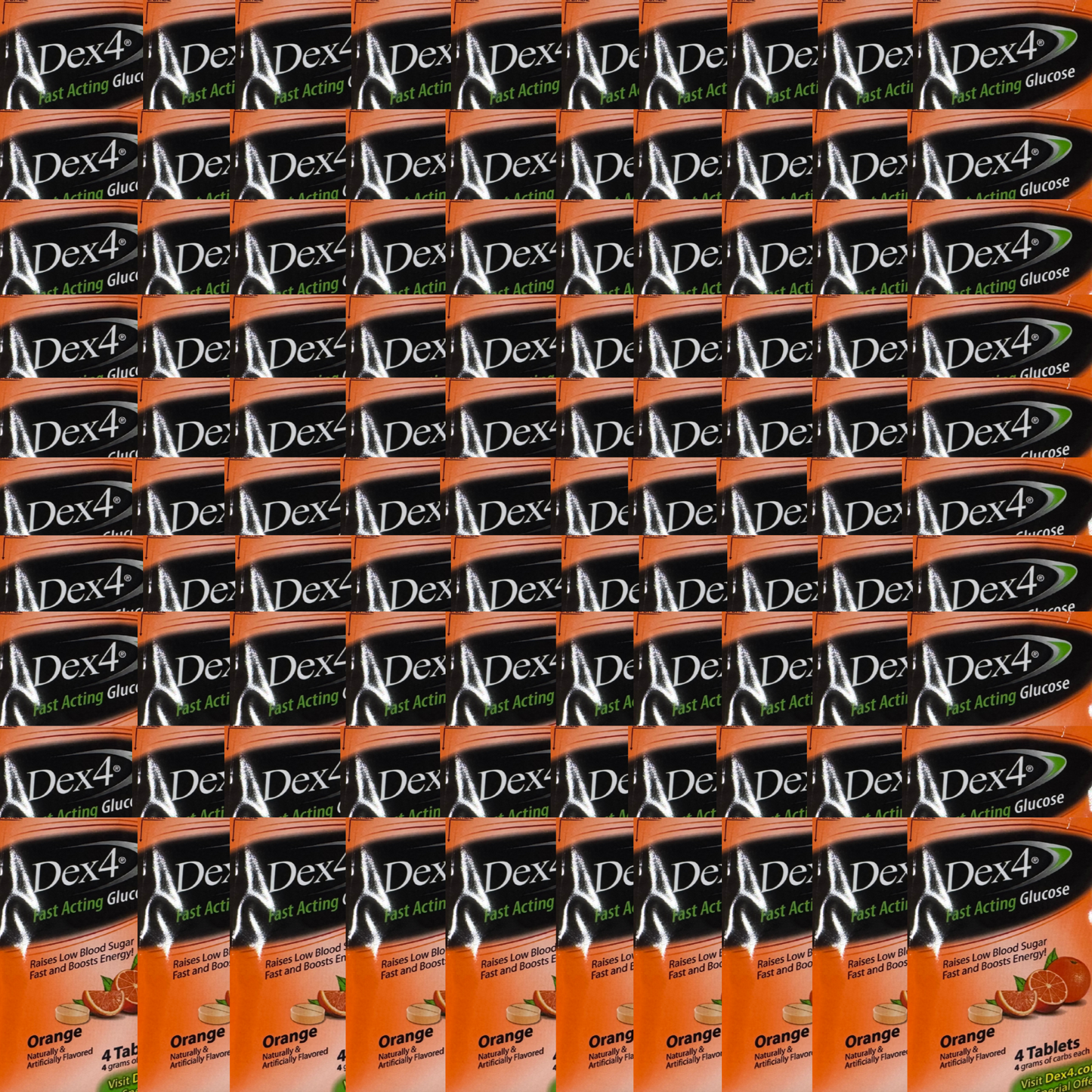 Glucosa Dex 4 Tableta Masticable De Acción Rápida 400 Tabletas Totales, Caja De 100 Pack De 4 Para Hipoglucemias, Deportes.