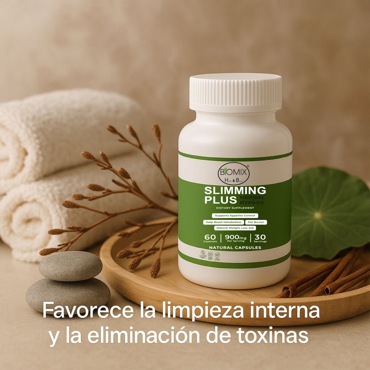 Herbal Bypass Cápsulas Slimming Plus Adelgazantes Naturales