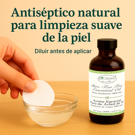 Aceite Esencial de Árbol de Té 100% Puro Grado Cosmético, Terapéutico 120 Ml