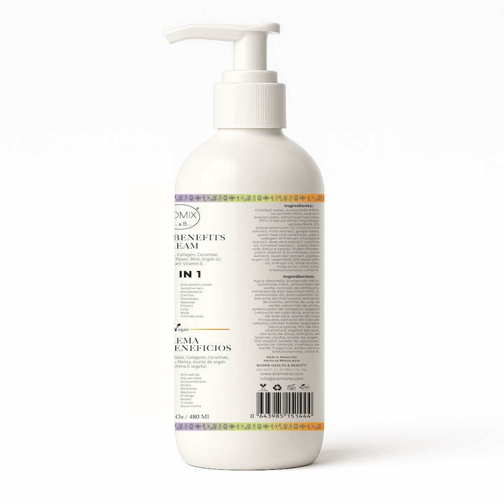 Crema 20 En 1 Para Uso Personal Y Profesional Spa, Hioloapergénica, Vegana 100% Natural Con Células Madres Vegetales, Aclarante, Antiarrugas, Anti Estrías Apta Para Aparatología Estética Cosmetología