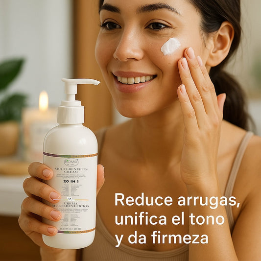 Crema 20 En 1 Para Uso Personal Y Profesional Spa, Hioloapergénica, Vegana 100% Natural Con Células Madres Vegetales, Aclarante, Antiarrugas, Anti Estrías Apta Para Aparatología Estética Cosmetología