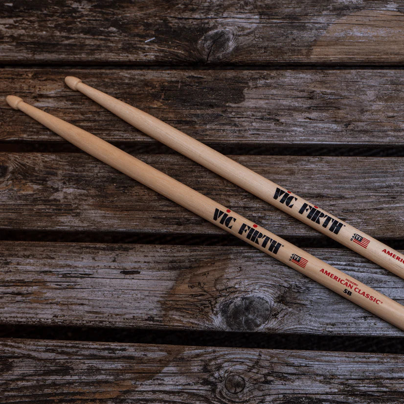 Baqueta Vic Firth Tear Drop American Classic Con Punta De Madera, 5b