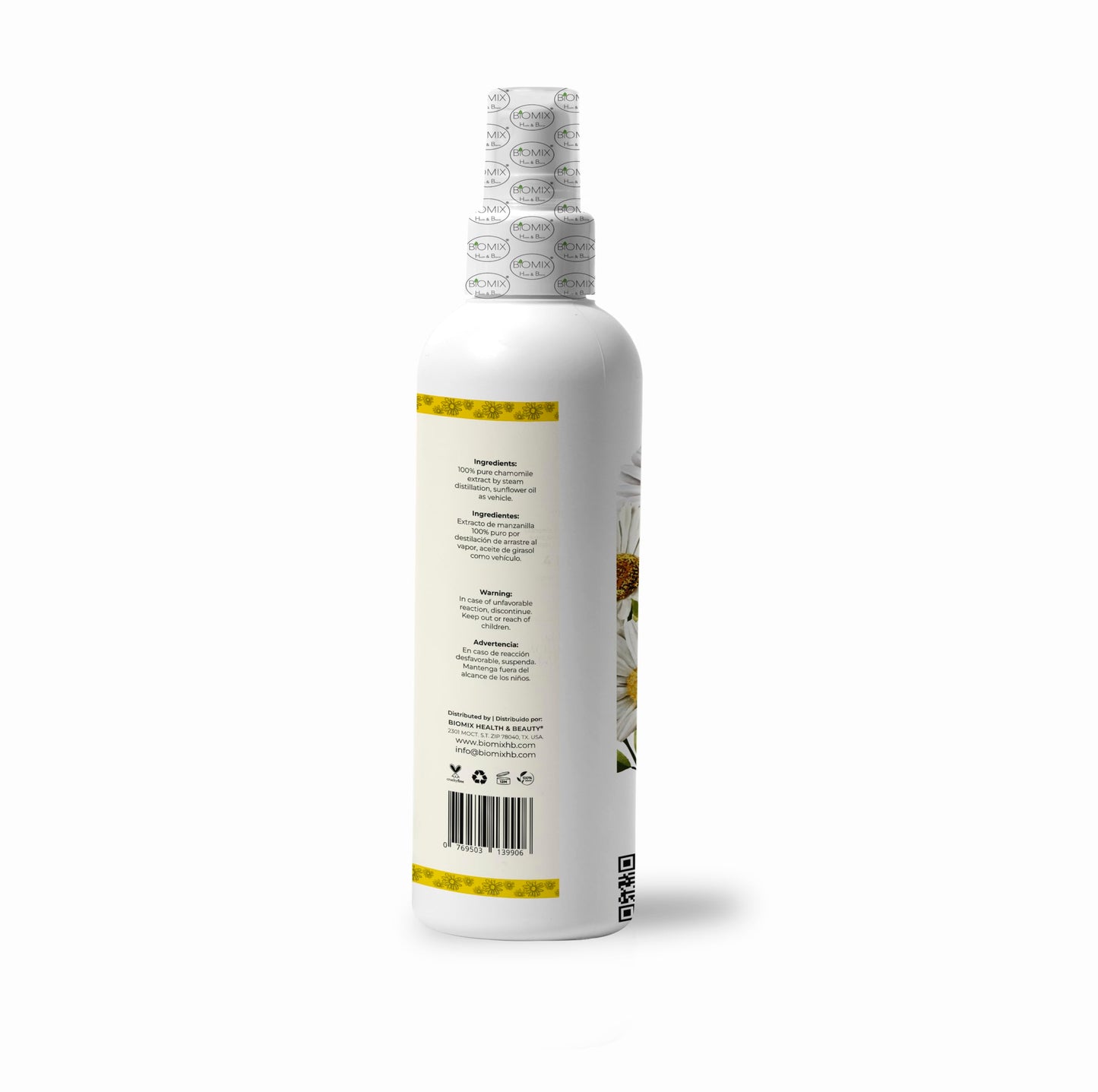 Spray Aclarante Vegano para Cabello con Manzanilla, Limón, Argán, Q1O, Ceramida, Colágeno vegetal 240 Ml