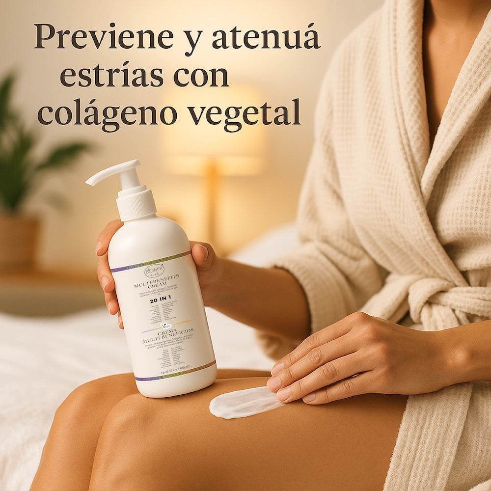 Crema 20 En 1 Para Uso Personal Y Profesional Spa, Hioloapergénica, Vegana 100% Natural Con Células Madres Vegetales, Aclarante, Antiarrugas, Anti Estrías Apta Para Aparatología Estética Cosmetología