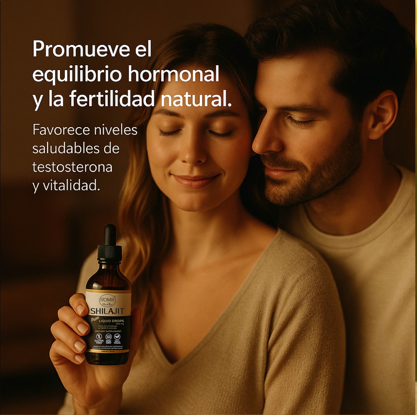 Shilajit Puro Líquido 1500 mg – Suplemento Premium Vegano del Himalaya | Energía, Vitalidad y Equilibrio Natural – 60 Servicios