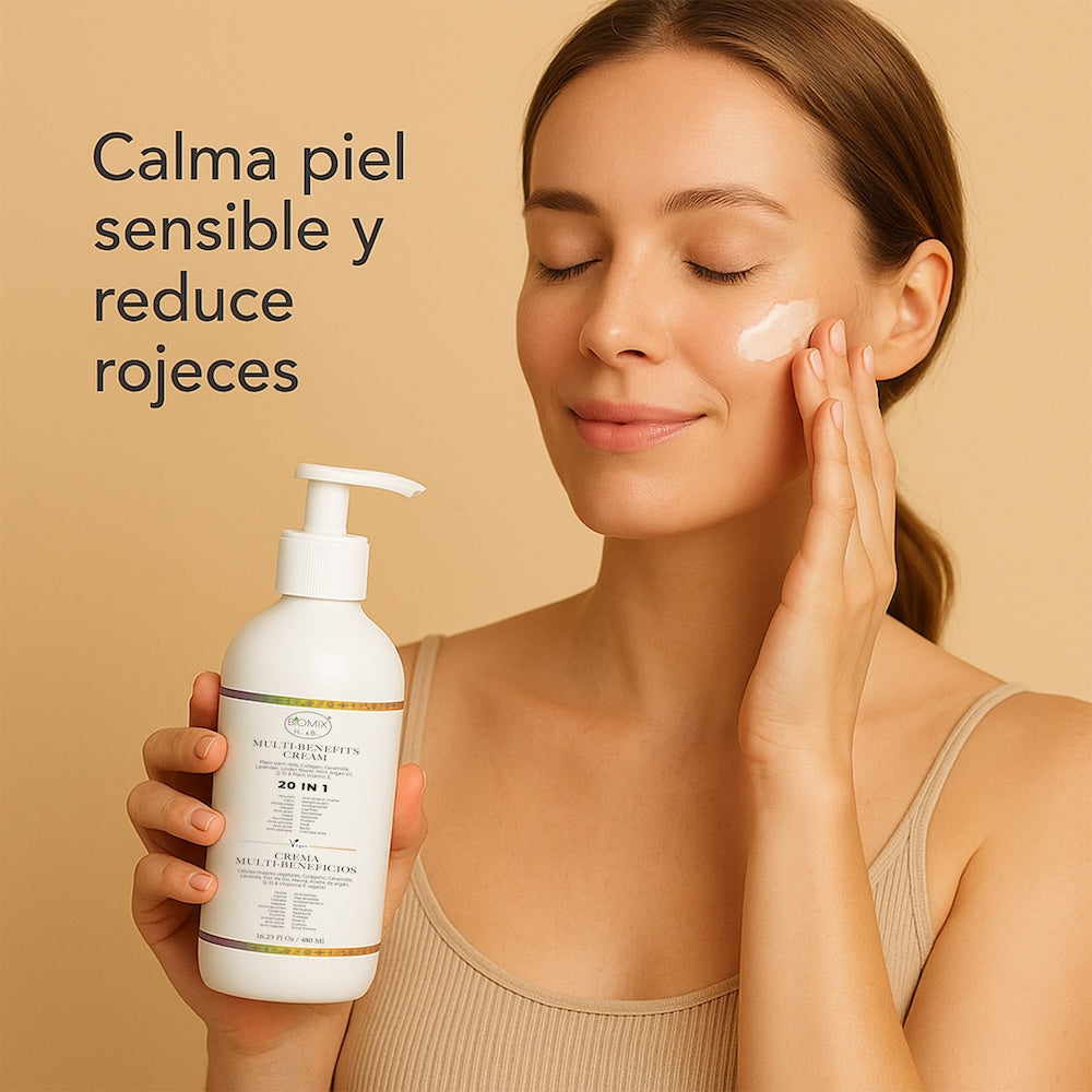 Crema 20 En 1 Para Uso Personal Y Profesional Spa, Hioloapergénica, Vegana 100% Natural Con Células Madres Vegetales, Aclarante, Antiarrugas, Anti Estrías Apta Para Aparatología Estética Cosmetología