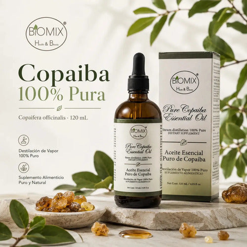 Aceite Esencial de Copaiba 120ml — Grado Alimenticio