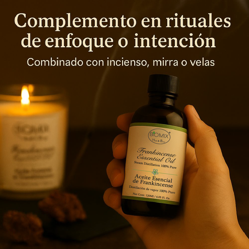 Aceite Esencial 100% Puro de Frankincense 120 ml Grado terapéutico (Boswellia carterii)