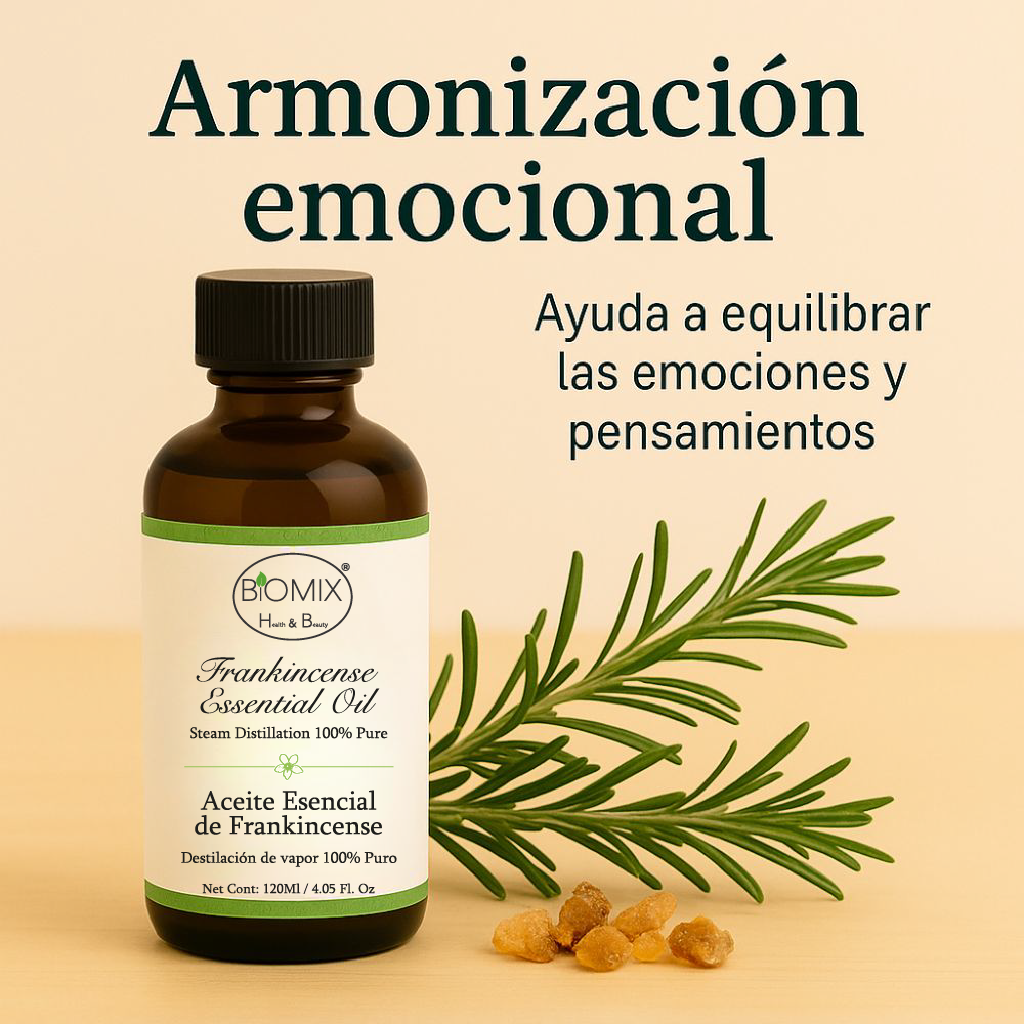 Aceite Esencial 100% Puro de Frankincense 120 ml Grado terapéutico (Boswellia carterii)
