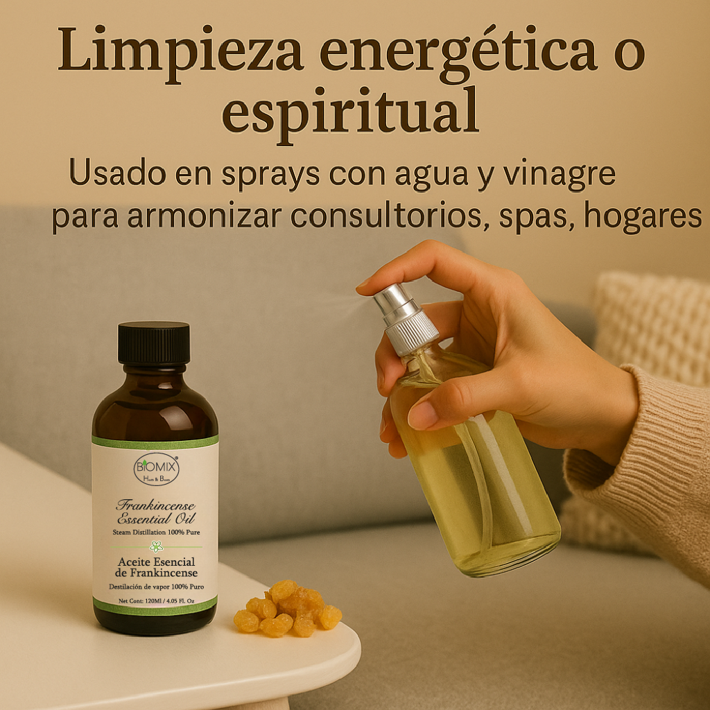 Aceite Esencial 100% Puro de Frankincense 120 ml Grado terapéutico (Boswellia carterii)