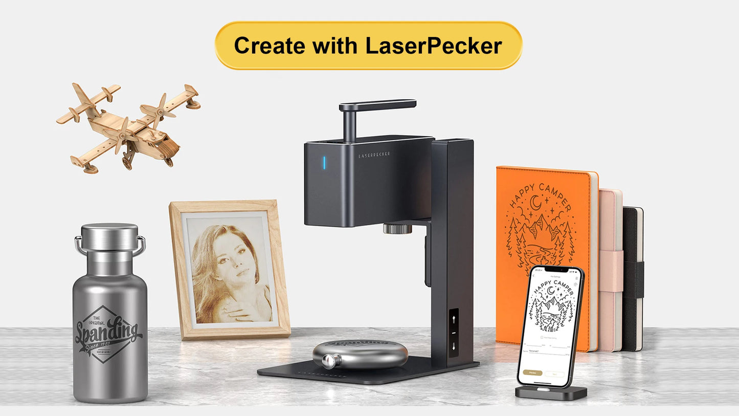 LaserPecker 2 máquina de grabado láser de 450nm