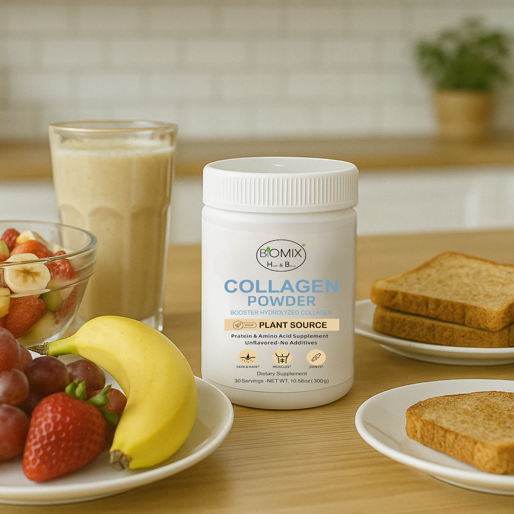 Potenciador de Colágeno Hidrolizado 300 g – Vegano, Sin Sabor, Alta Absorción – Apoya Piel, Cabello, Articulaciones y Músculos 30 servicios