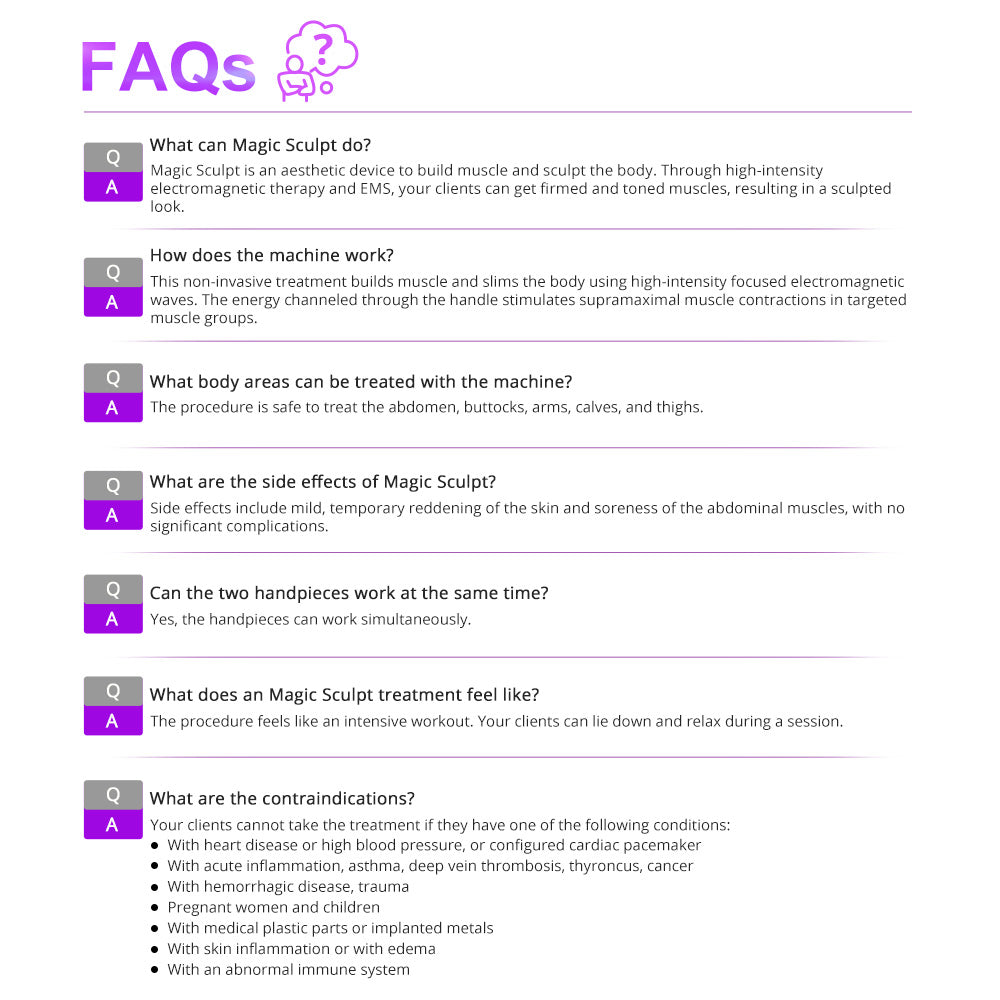 Equipo Profesional de Tonificación Muscular, Lifting Corporal y Reducción de Grasa | Tecnología EMT 6 Teslas, Gimnasia Pasiva.