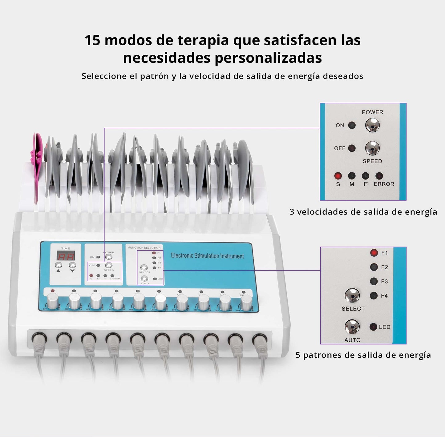 Máquina EMS Microcorriente Modelado Corporal, Adelgazamiento, Tonificación de Abdomen, Glúteos, Brazos, Piernas y Senos