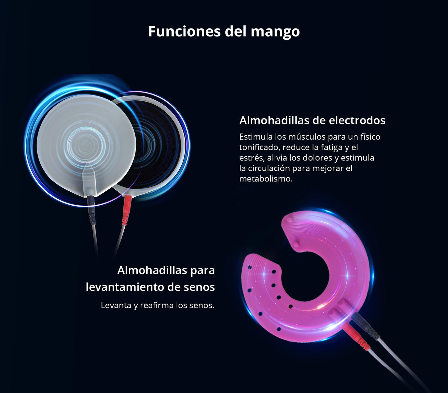 Máquina EMS Microcorriente Modelado Corporal, Adelgazamiento, Tonificación de Abdomen, Glúteos, Brazos, Piernas y Senos