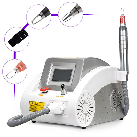 Equipo Pro Q-Switch Picoseg Yag– Eliminación de Tatuajes, Manchas, Micropigmentación, Hollywood Peeling, Rejuvenecimiento | Alta Potencia y Resultados Rápidos 4 Cabezales