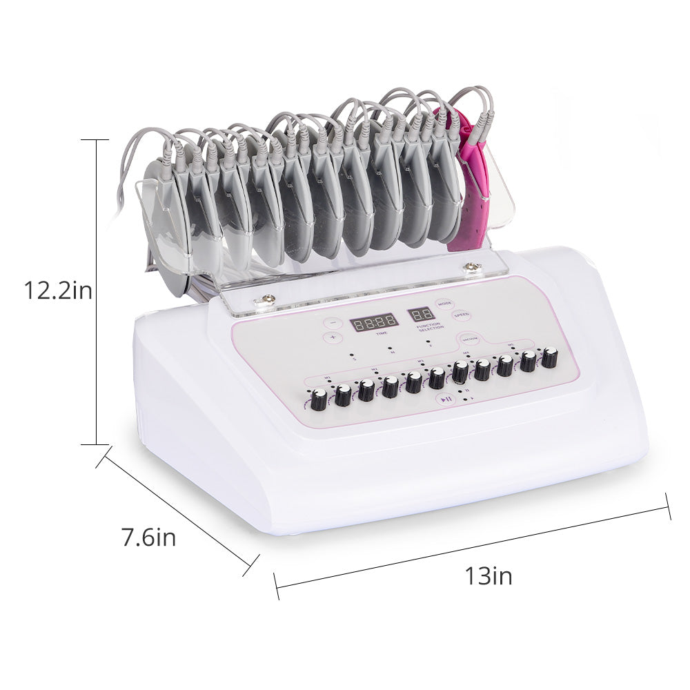 Máquina EMS Microcorriente con Vacumterapia Aumento de Busto, Glúteos, Reafirmante Facial y Corporal, Masaje Reductor y Desintoxicación