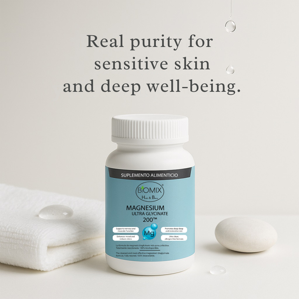 Ultra Glicinato de Magnesio Premium 100% Puro Biodisponible 90 Cápsulas para 45 - 90 Días, Vegano