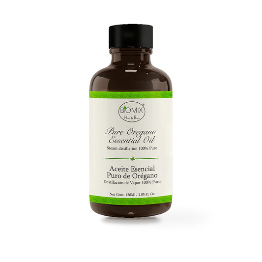 Aceite Esencial 100% Puro de Orégano grado alimenticio 4 Fl. Oz / 120 Ml