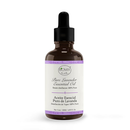 Aceite Esencial 100% Puro de Lavanda Grado Terapéutico - Cosmético Ideal Para Spa, Centros De Salud, Belleza y Hogar 120 Ml