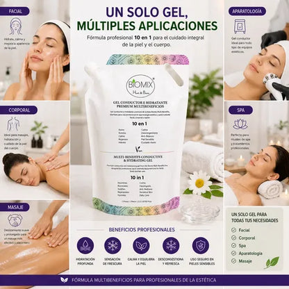 Gel Conductor e Hidratante Pro 10 en 1