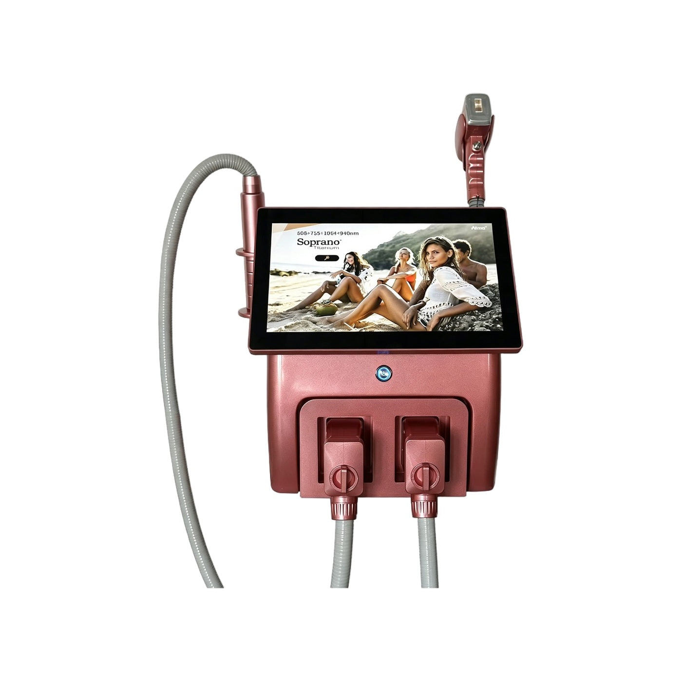 Soprano Rose Gold 2 en 1 — Depilación Láser Diodo 755/808/1064 nm + Picosegundo 532/1064/1320 nm