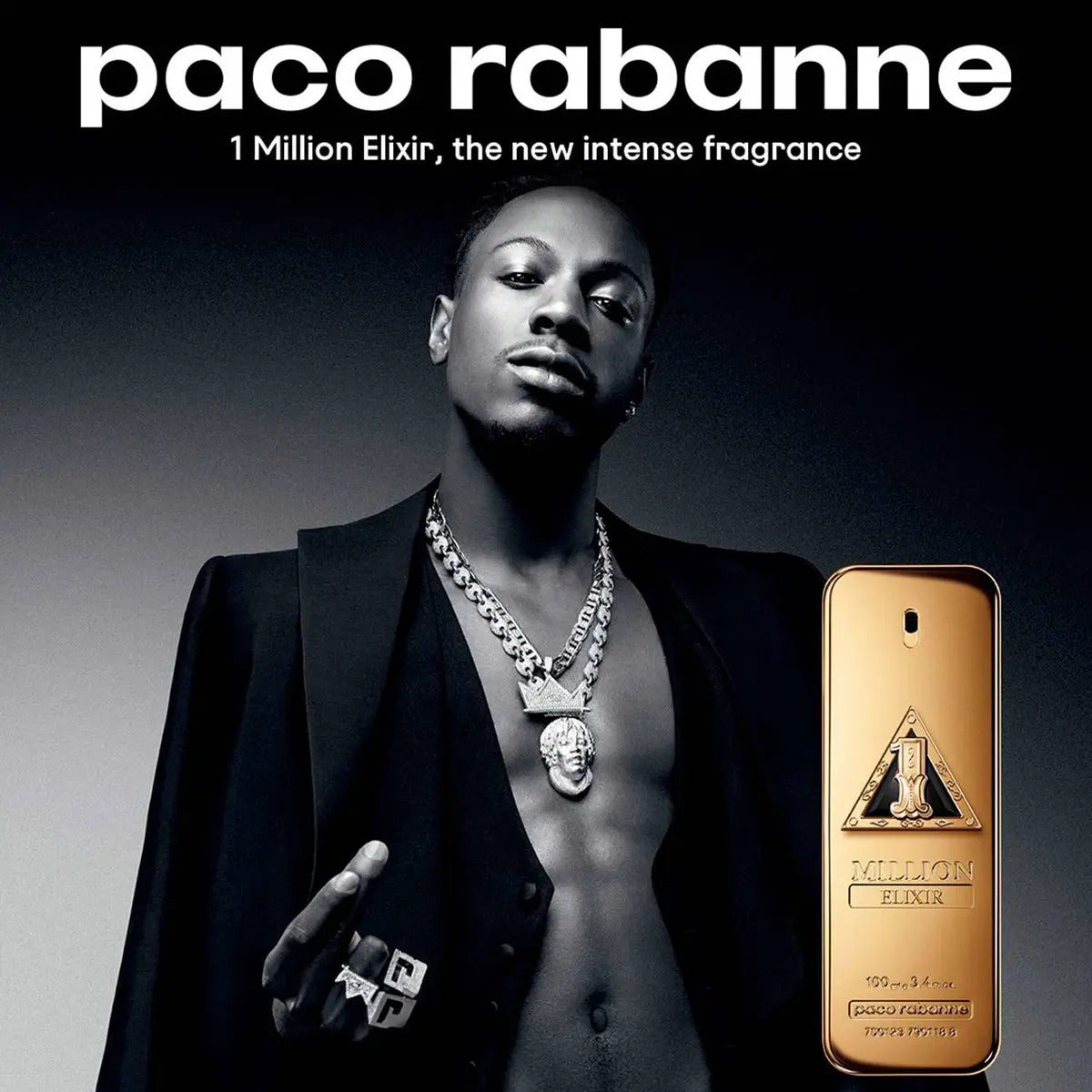 Rabanne 1 Million Perfume Rabane 1 Million Elixir Parfum Intense 100 ml masculino Intense Hombre Parfum Spray