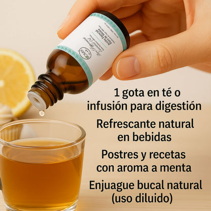 Aceite Esencial  100% Puro de Menta – Grado Alimenticio y Terapéutico 4 FL OZ / 120 ml