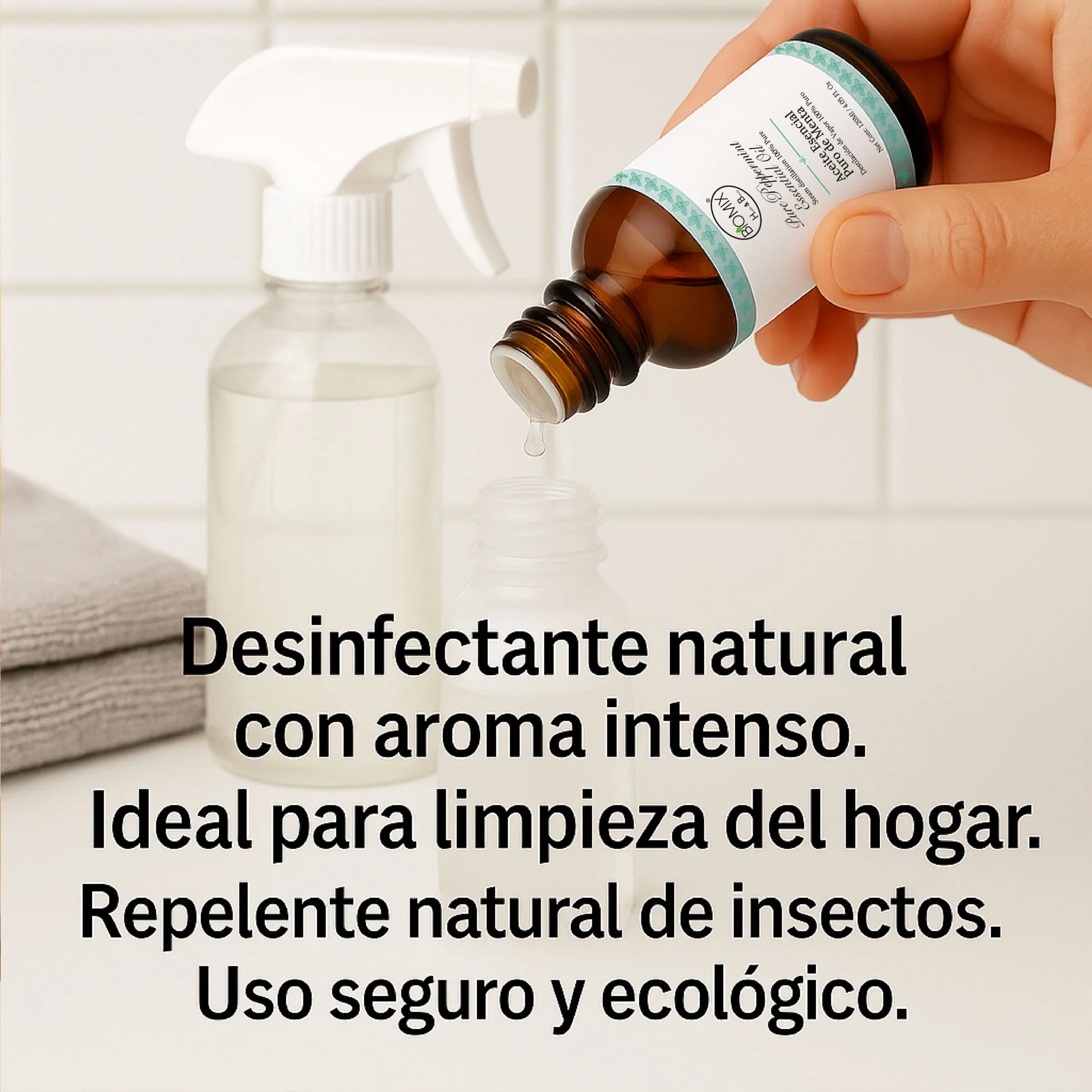 Aceite Esencial  100% Puro de Menta – Grado Alimenticio y Terapéutico 4 FL OZ / 120 ml