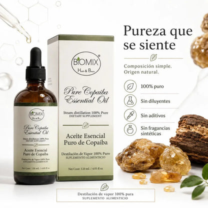 Aceite Esencial de Copaiba 120ml — Grado Alimenticio