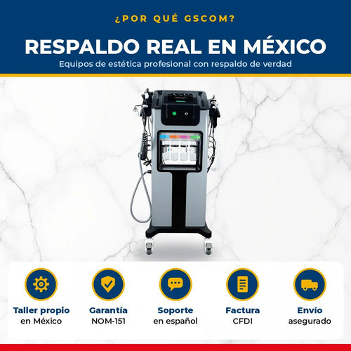 Máquina Facial 10 en 1 Pro — Hidrodermoabrasión, Ultrasonido y RF