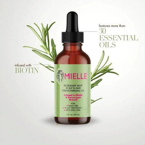 Aceite Capilar Fortalecedor Romero Cabello 59ml Mielle