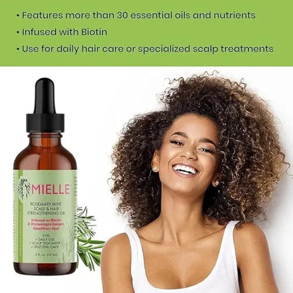 Aceite Capilar Fortalecedor Romero Cabello 59ml Mielle