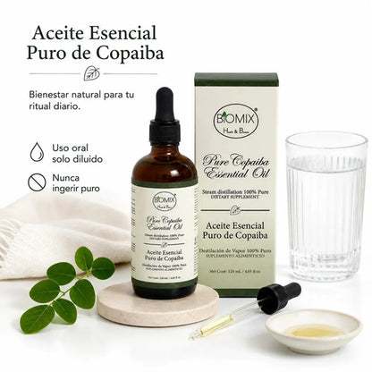 Aceite Esencial de Copaiba 120ml — Grado Alimenticio