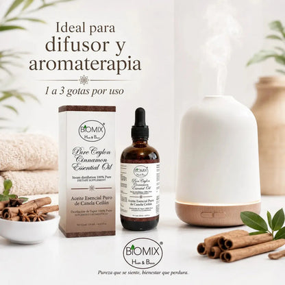 Aceite Esencial de Canela Ceylon 120ml — Grado Alimenticio