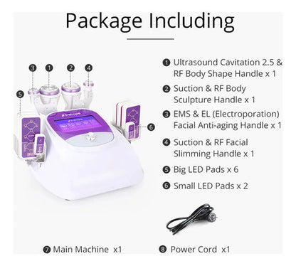 Cavitación 30k S Shape 5 En 1 Profesional Lr-45d1s [Con Soport En Mx, 12m-Grantía]