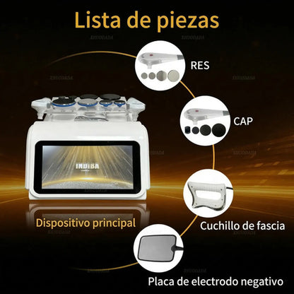 Equipo de Diatermia 448KPR Pro — Tecarterapia 448 kHz, 3 Modos CAP RES y Cuchillo de Fascia, 500 W — Blanco o Negro | GSCOM · foto 2
