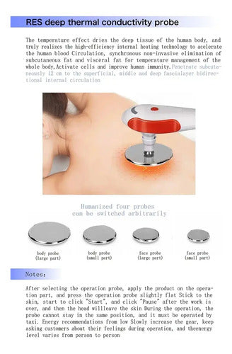 Equipo de Diatermia RM-448K Profesional — Tecarterapia 448 kHz RET y CET con 8 Discos para Rostro y Cuerpo | GSCOM