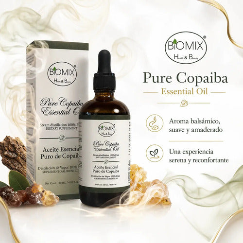 Aceite Esencial de Copaiba 120ml — Grado Alimenticio