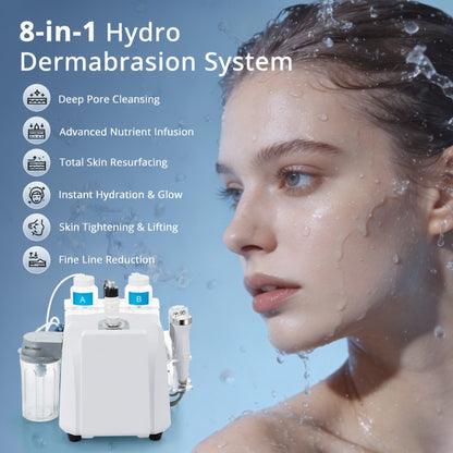 Sistema hidrofacial 8 en 1 beneficios