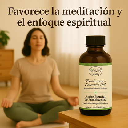 Aceite Esencial 100% Puro de Frankincense 120 ml Grado terapéutico (Boswellia carterii)