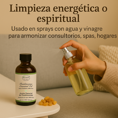 Aceite Esencial 100% Puro de Frankincense 120 ml Grado terapéutico (Boswellia carterii)