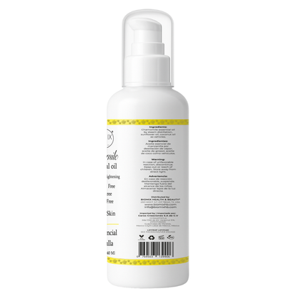 Aceite De Manzanilla Aclarante Para Cabello, Rostro Y Cuerpo 240 Ml. Uso en hogar, centros estético, spa, aparatología