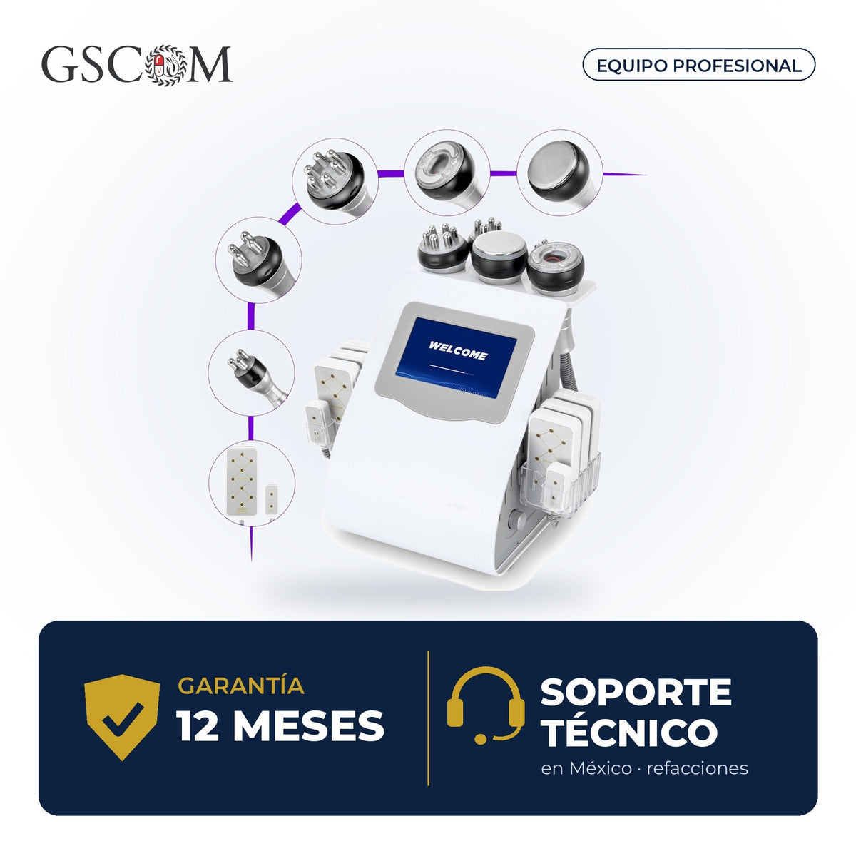 Garantía y soporte técnico GSCOM — 12 meses