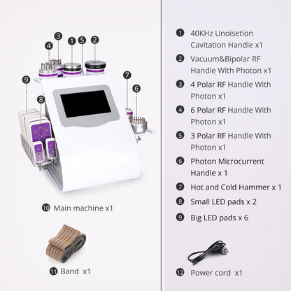 Cavitador 9 en 1 40K con Radiofrecuencia y Vacuum — GSCOM
