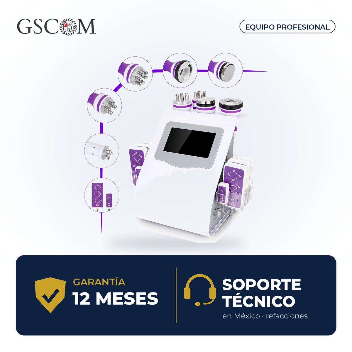 Garantía y soporte técnico GSCOM — 12 meses