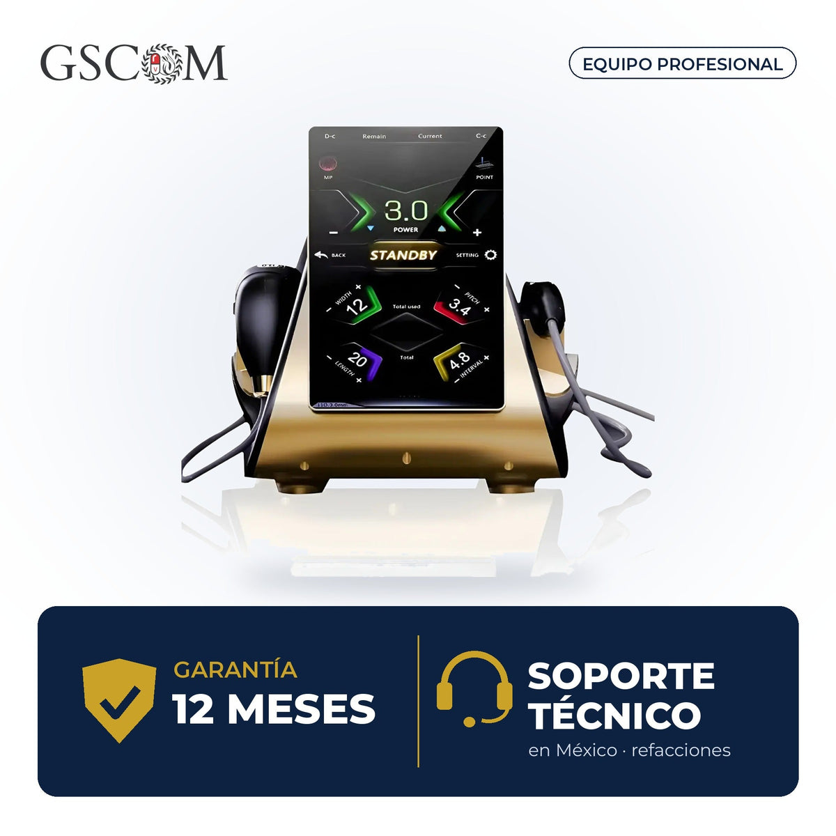 Garantía y soporte técnico GSCOM — 12 meses