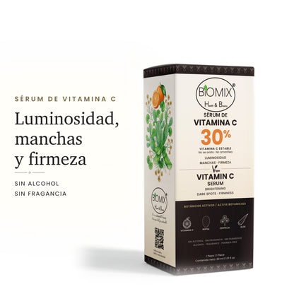Sérum de vitamina C para luminosidad, manchas y firmeza