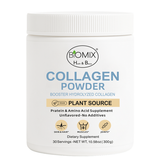Potenciador de Colágeno Hidrolizado 300 g – Vegano, Sin Sabor, Alta Absorción – Apoya Piel, Cabello, Articulaciones y Músculos 30 servicios