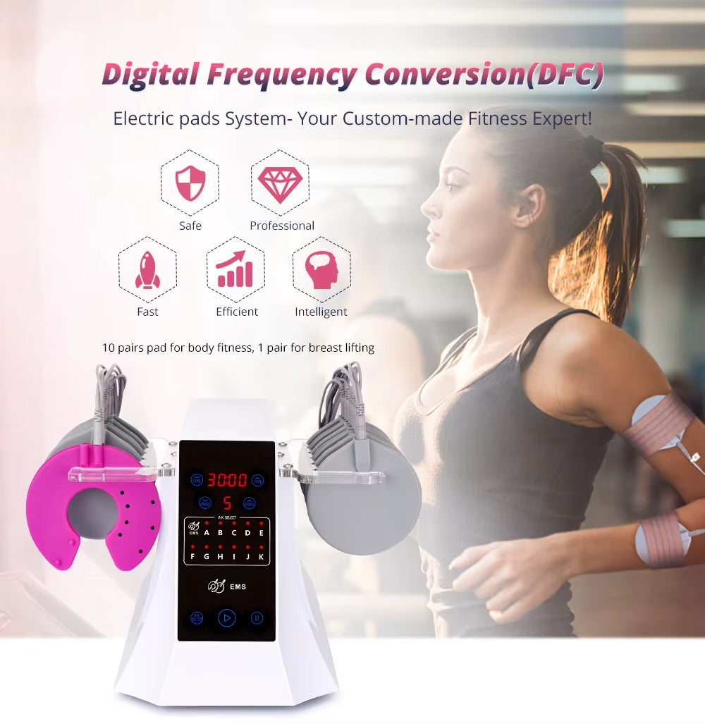 Equipo EMS Profesional Microcorriente Modelado Corporal Abdomen Brazos Glúteos Piernas Senos Reafirmante